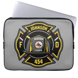 Funda Para Portátil Equipo de rescate del Departamento de Bomberos