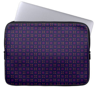 Funda Para Portátil Equipo Deportivo Escolar Morado y Naranja