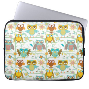 Funda Para Portátil Equipo lindo de los búhos