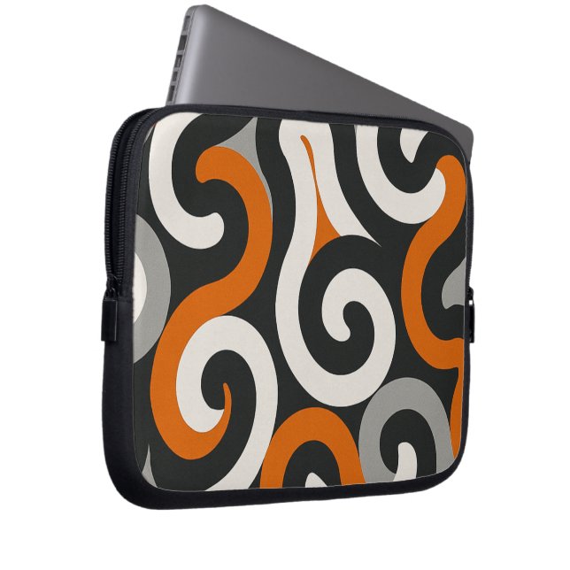 Funda Para Portátil Equipo Naranja (personalizar) (Anverso derecho)