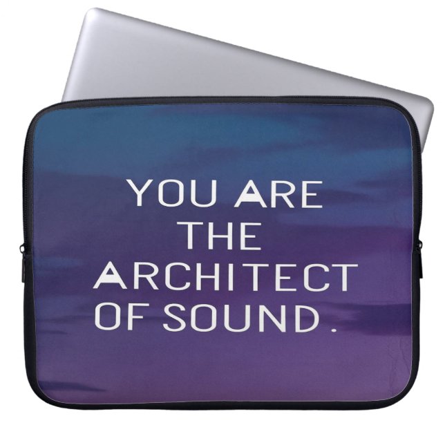 Funda Para Portátil Eres el Arquitecto del Sonido (Frente)
