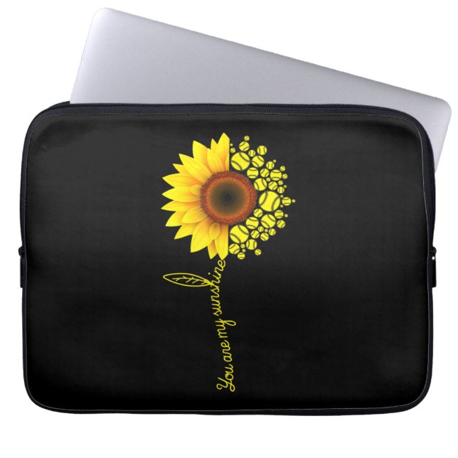 Funda Para Portátil Eres Mi Softbol Sunshine Sunflower (Frente)