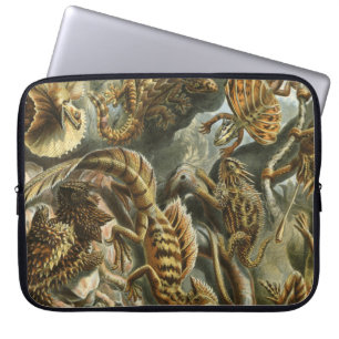 Funda Para Portátil Ernst Haeckel antiguo ilustracion de moda Lacertil