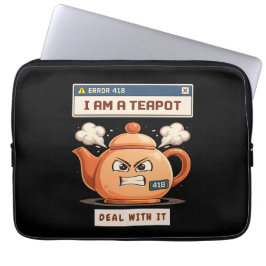 Funda Para Portátil Error 418: I Am a Teapot.