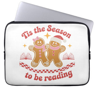 Funda Para Portátil Es La Temporada Para Leer Navidad Escuela
