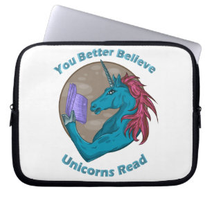 Funda Para Portátil Es Mejor Creer Que Unicornios Lean La Manga Del Li