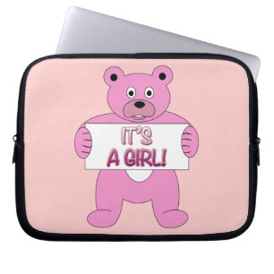 Funda Para Portátil Es un oso rosa Chica