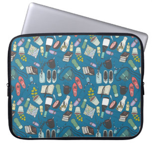 Funda Para Portátil Esbozo de dibujos a mano ilustracion de moda
