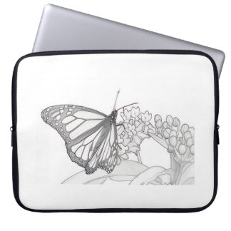 Funda Para Portátil Esbozo de mariposa