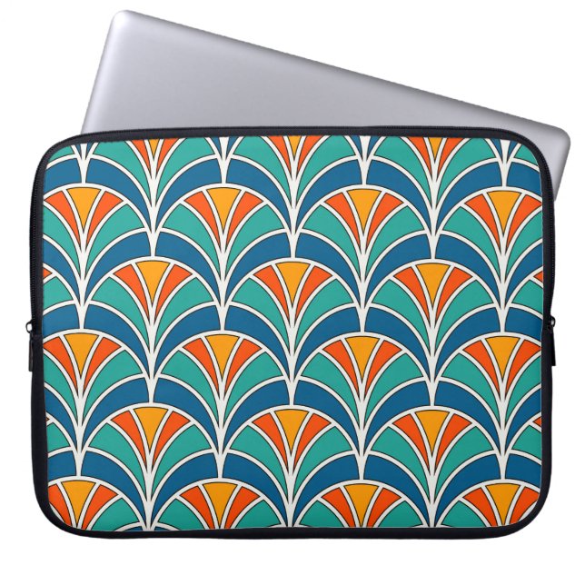 Funda Para Portátil Escala de peces: asiática tradicional (Frente)