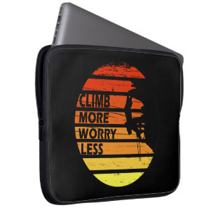 Funda Para Portátil Escalada motivacional diciendo