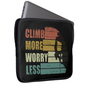Funda Para Portátil Escalada motivacional diciendo