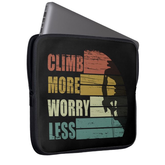 Funda Para Portátil Escalada motivacional diciendo (Anverso derecho)