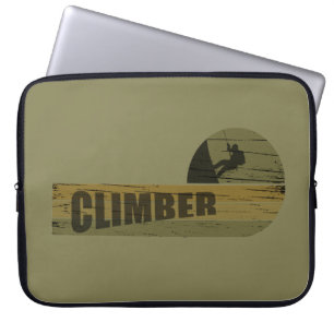 Funda Para Portátil Escalador vintage de roca