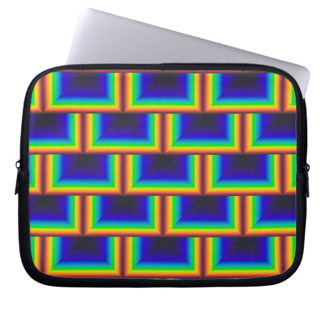 Funda Para Portátil Escalas cuadradas de espectro solar (Frente)