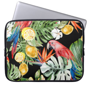 Funda Para Portátil Escape exótico: Paraíso acuarela