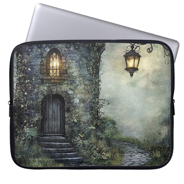 FUNDA PARA PORTÁTIL ESCENA DEL CASTILLO IRLANDÉS DE BOODY FOGGY (Frente)