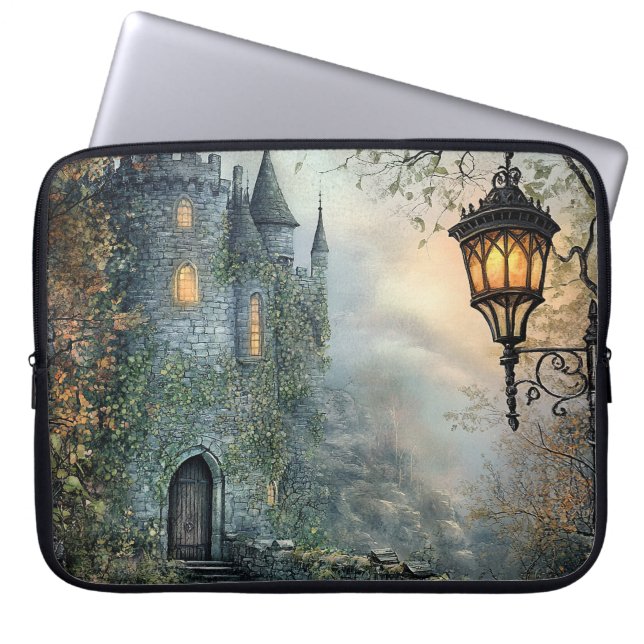FUNDA PARA PORTÁTIL ESCENA DEL CASTILLO IRLANDÉS DE BOODY FOGGY (Frente)