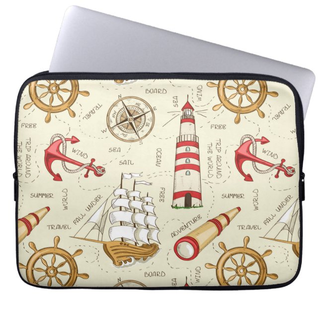Funda Para Portátil Escena del océano (Frente)