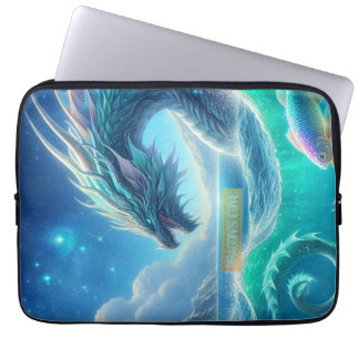 Funda Para Portátil Escena oceánica de Dragon’s Cove — Dragón de fanta