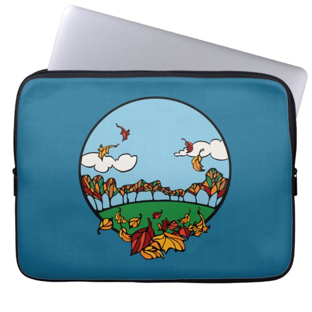Funda Para Portátil Escena panorámica de otoño (Frente)