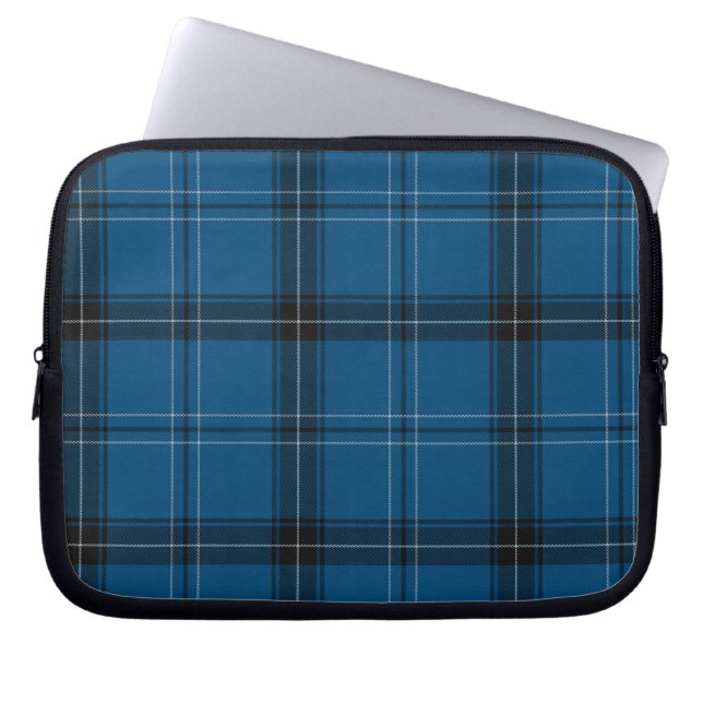 Funda Para Portátil Escocia Ramsay Blue Tartán (Frente)