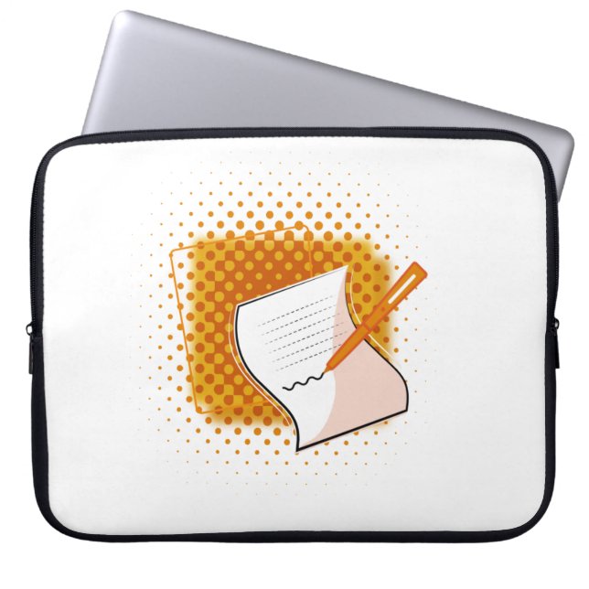 Funda Para Portátil Escribiendo a Lover (Frente)