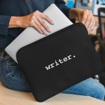 Funda Para Portátil Escritor negro o elegir tu color<br><div class="desc">Cubierta para portátiles de escritor - Negro o elija su color</div>