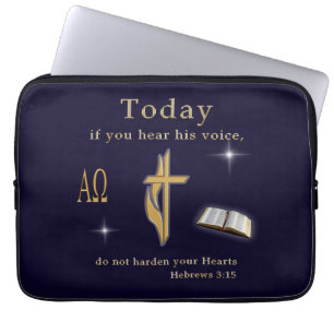 Funda Para Portátil Escritura bíblica cristiana