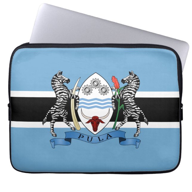 Funda Para Portátil Escudo de armas/ bandera de Botswana (Frente)