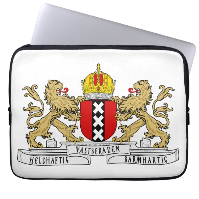 Funda Para Portátil Escudo de armas de Amsterdam (Frente)