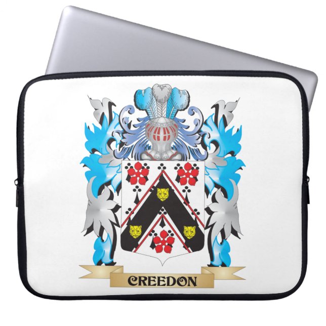 Funda Para Portátil Escudo de armas de Creedon - escudo de la familia (Frente)