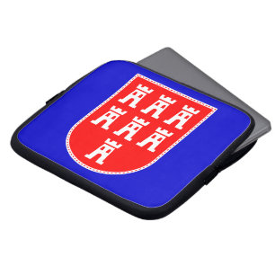 Funda Para Portátil escudo de armas de Transilvania rojo blanco