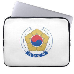 Funda Para Portátil escudo de armas símbolo emblema país Corea del Sur