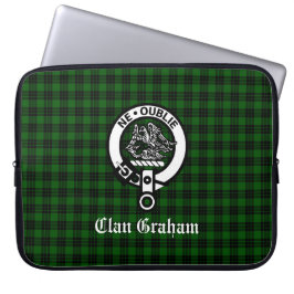 Funda Para Portátil Escudo de armas y tartán del Clan Graham