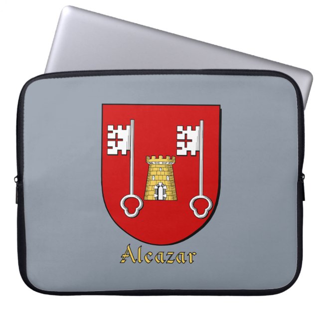 Funda Para Portátil Escudo de la familia Alcazar (Frente)