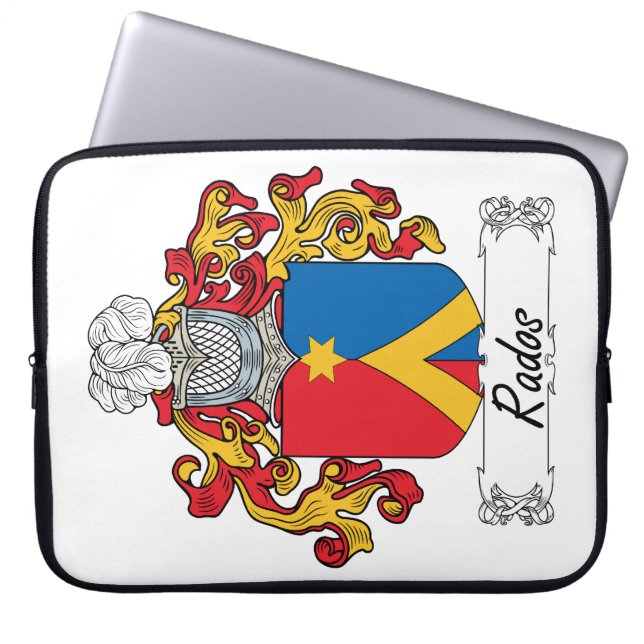 Funda Para Portátil Escudo de la familia de Rados (Frente)