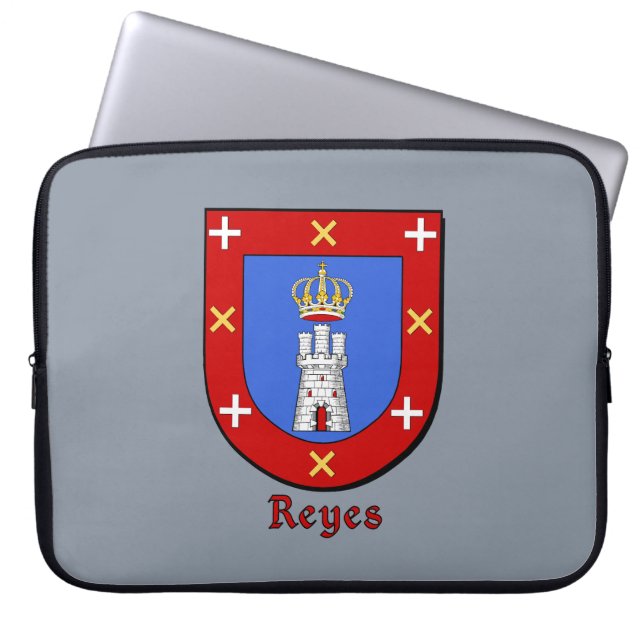 Funda Para Portátil Escudo de la familia Reyes (Frente)