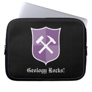 Funda Para Portátil Escudo de Rock Hammer del Geólogo
