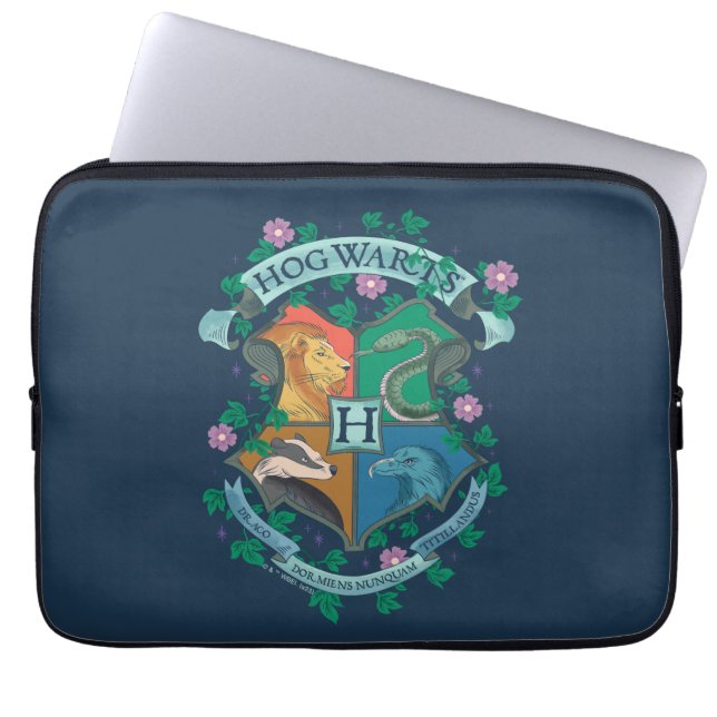 Funda Para Portátil ESCUDO floral HOGWARTS™ (Frente)