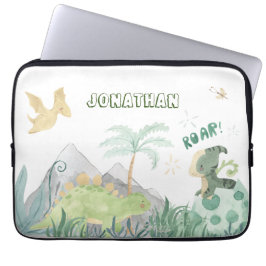 Funda Para Portátil Escuela Cute Dinosaur
