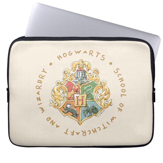 Funda Para Portátil Escuela de Brujería y Asistencias HOGWARTS™ (Frente)