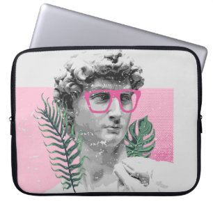 Funda Para Portátil escultura de david renacentista camiseta elegante