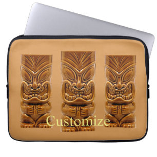 Funda Para Portátil Escultura Tiki de oro Thunder_Cove