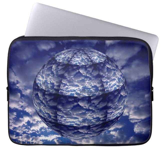 Funda Para Portátil Esfera 3D de nube abstracta (Frente)