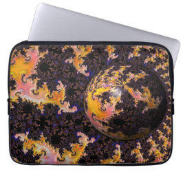 Funda Para Portátil Esfera de Tormenta de Fuego Fractal