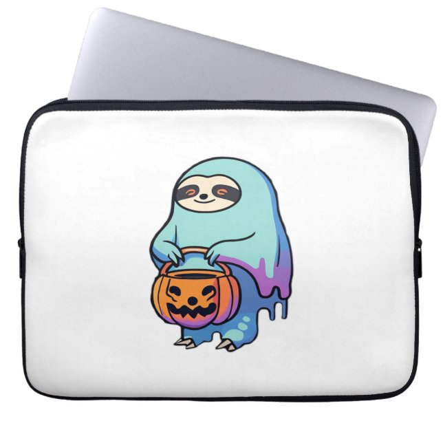 Funda Para Portátil Eslovaco Fantasma Halloween Camiseta sobredimensio (Frente)
