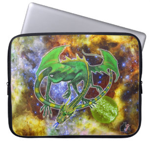 Funda Para Portátil Esmeralda Dragon Cósmica Portátil Sleeve