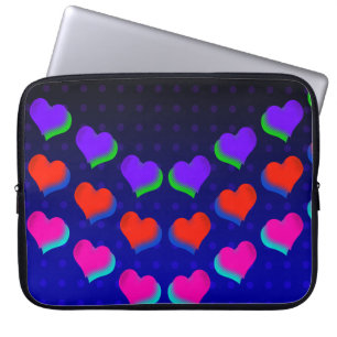 Funda Para Portátil Esos Locos Corazones Retro Neon