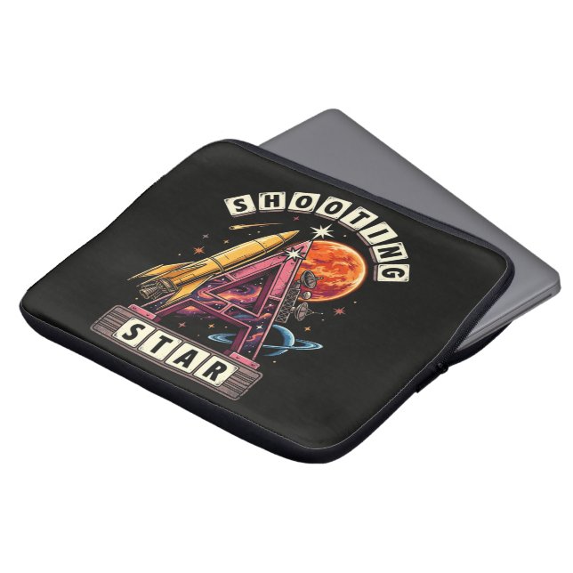 Funda Para Portátil Espacio de estrella fugaz (Superior anverso)